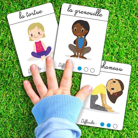 Les Cartes Yoga Enfant Sur Les Animaux Imprimer T Te Modeler