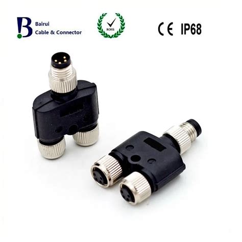 Binder Sensor M Pole Male To Female Overmolded Connector Adapter