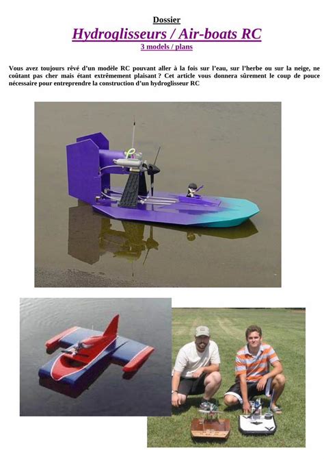 Pdf Dossier Hydroglisseurs Air Boats Rcmoryokidenfreefrsteam Bi