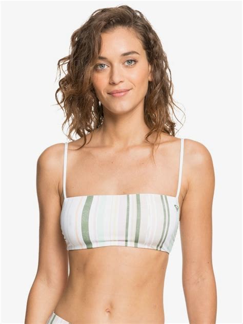 Sea Waves Revo Reversible Bandeau Bikini Top For Women Roxy