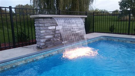 Inground pool waterfalls rock. Various styles - Pools ideas