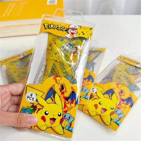 POTDEMIEL Juego De Reglas Pocket Monsters Potdemiel Kit De 4 Reglas