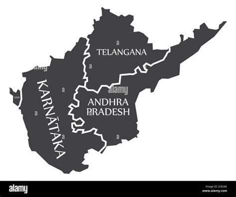 Andhra Telangana Map