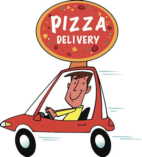 Royalty Free Pizza Delivery Clip Art Vector Images And Illustrations