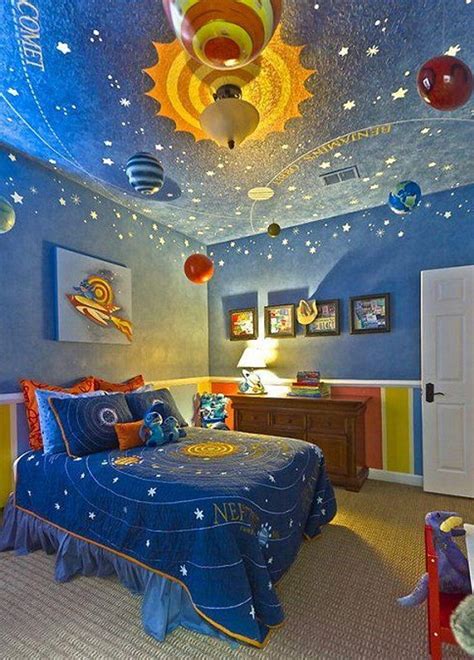 15 Fun Space Themed Bedrooms for Boys - Rilane