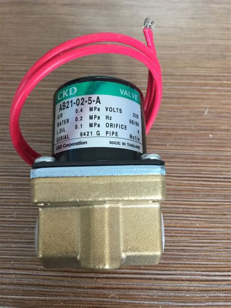 CKD Solenoid Valve AB21 02 5 A AC220V Direct Acting 2 Port Solenoid