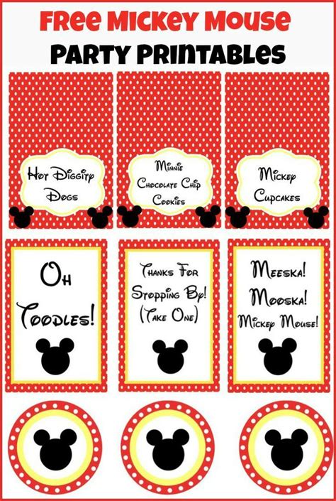 Baby Mickey Mouse Free Printables