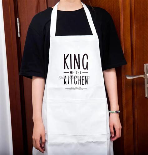 Personalized Cotton Kitchen Cooking Apronsking Of The Kitchen Apron