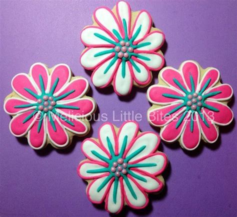 Flower Sugar Cookies By Meliciouslittlebites On Etsy Flower Sugar Cookies Flower Cookies