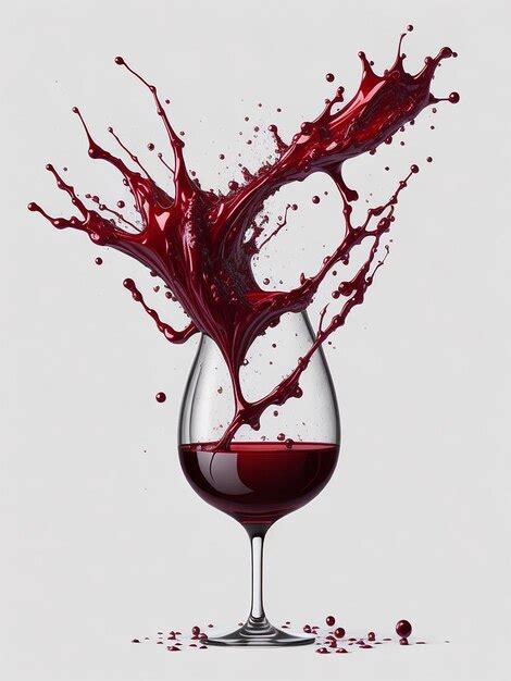 Premium Photo Red Wine Splash Isolated On Transparent Or White Background