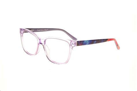 New Peacelove Crystal Lilac The Artist Eyeglasses W Colorful Temples 5717150 True View Optics