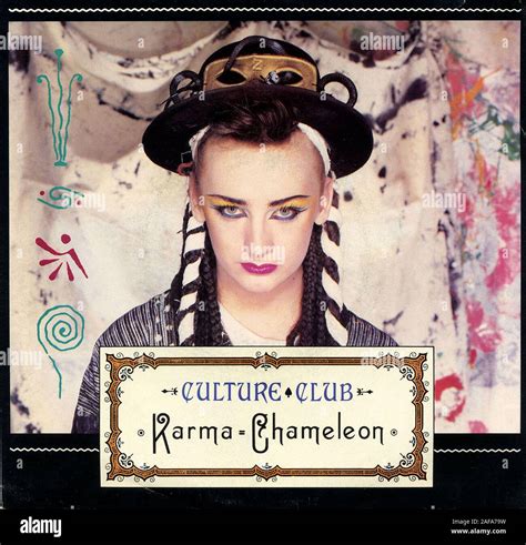 Culture Club - Karma Chameleon - Vintage vinyl album cover Stock Photo ...