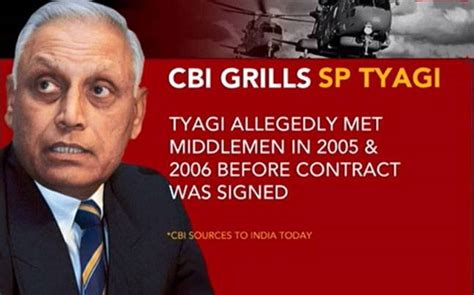 Vvip Chopper Scam Cbi Grills Former Iaf Chief Sp Tyagi India Today