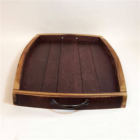 Wine Barrel Serving Tray Barrel Top Serving Tray Wine Barrel - Etsy