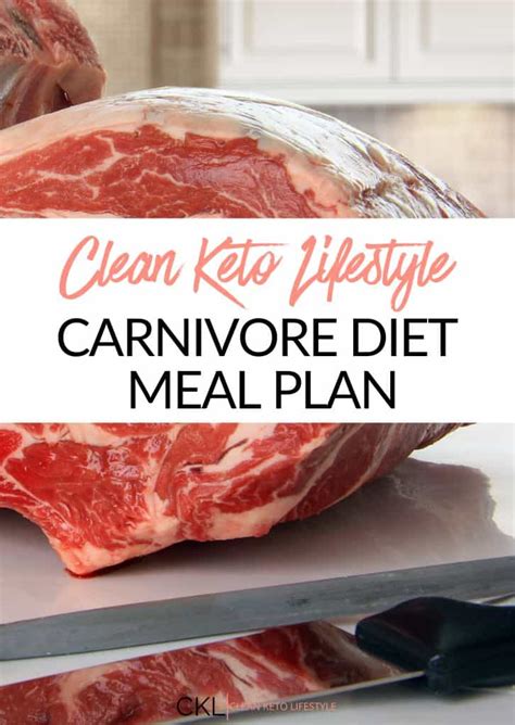 Carnivore Diet Meal Plan - Clean Keto Lifestyle