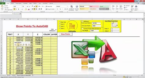 Import X Y Z Coordinates From Excel To Autocad Xl N Cad