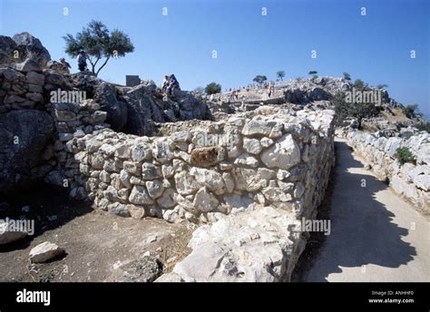 Mycenae Peloponnese Greece Stock Photo Alamy