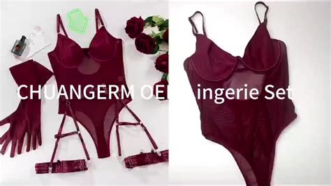 Chuangerm Oem 2024 New Fashion Wholesale Sexy Lingerie Sets Erotic Mesh