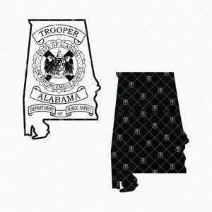 Alabama DPS State Police Badge SVG, AL Trooper Emblem Vector Clipart ...