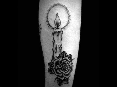 Burning Candle Tattoo