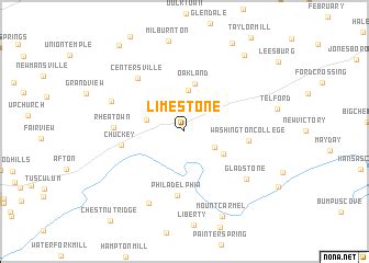 Limestone (United States - USA) map - nona.net