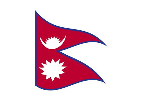 Nepal flag in vector design 39861322 Vector Art at Vecteezy