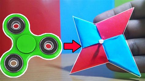 Fidget Spinner Ninja Star Dari Kertas Origami How To Make Diy