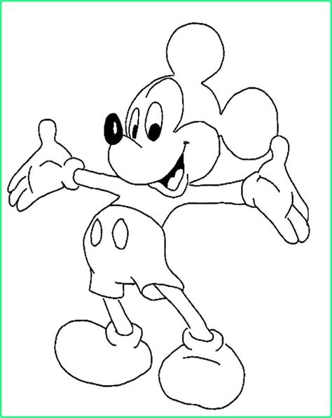 Sketsa Gambar Kartun Mickey Mouse - IMAGESEE