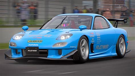 GT7 RE Amemiya FD3S RX 7 雨宮過給圧上昇7 Autopolis Full Course Rain