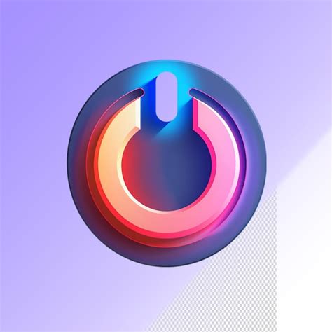 Premium PSD A Blue Circle With A Red And Blue Circle On It