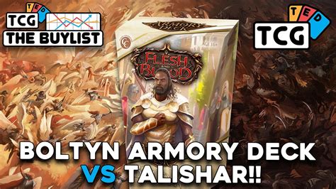 Flesh And Blood Gameplay Can Armory Deck Boltyn Beat Talishar No