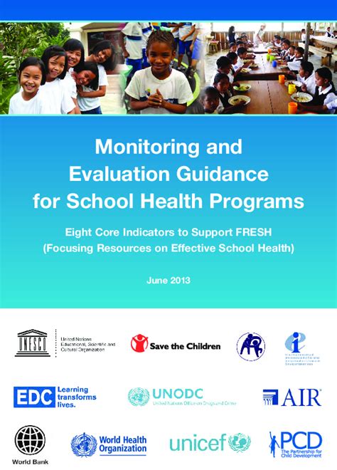 Monitoring And Evaluation Guidance For School Health Programs Eight