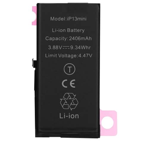 Clappio Batterie Interne Pour IPhone 13 Mini 2406mAh 100 Compatible