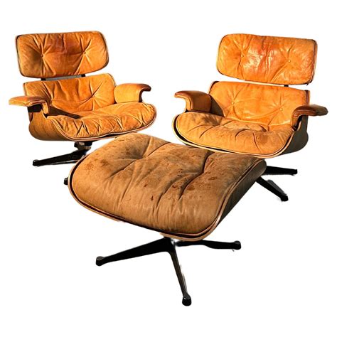 Mid Century Modern Plycraft Lounge Chair And Ottoman Eames Herman