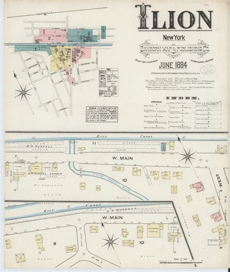 Image 1 Of Sanborn Fire Insurance Map From Ilion Herkimer County New