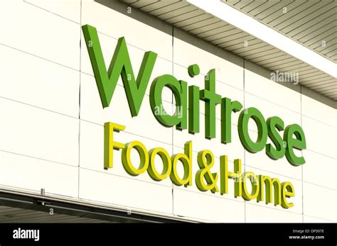 Waitrose Supermarket Sign And Logo Above Uk Store Stock Photo Alamy