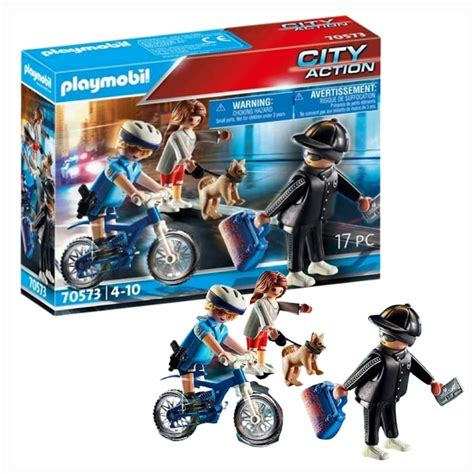 Playmobil Policial Bicicleta E Fugitivo Sunny