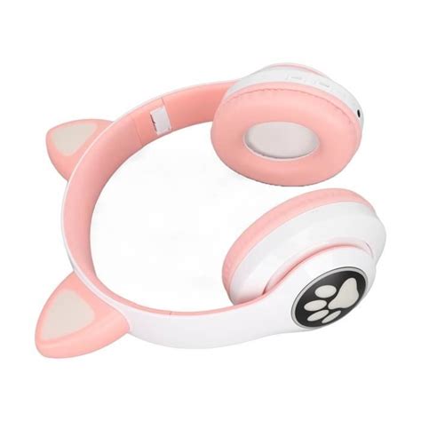 Qqmora Casque Pour Enfants Cat Ear Lxb C Enfants Casque Pliable