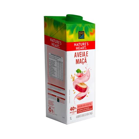 Bebida À Base De Aveia Natures Heart Maçã 1l Supermercados Pague Menos