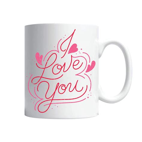 Cana Magica Termosensibila Personalizata Cu Mesaj I Love You 3 Hearts