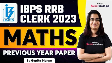 IBPS RRB Clerk Previous Year Question Paper Maths IBPS Clerk Maths