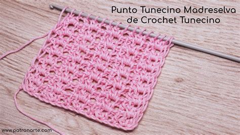 Punto Tunecino Madreselva De Crochet Tunecino Tutoriales De Crochet