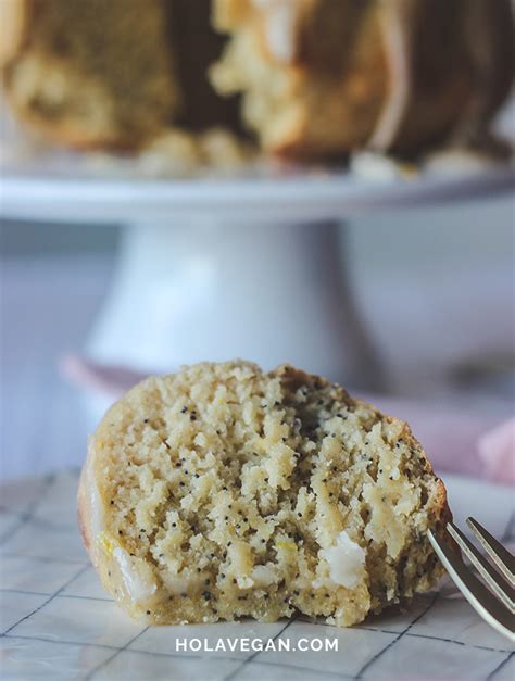 Budín de limón y amapolas Hola Vegan