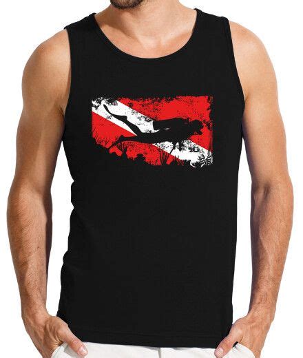 Playera diver and a flag laTostadora México Mens tops Tank man Tops