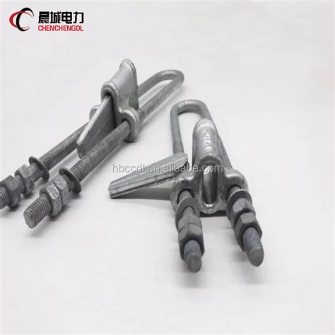 Hot Dip Galvanized Steel Adjustable Nut Type Wedge Clamp Ut U Bolt