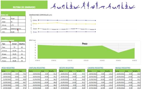 Plantilla Excel Plan De Entrenamiento Y Rutina De Gimnasio