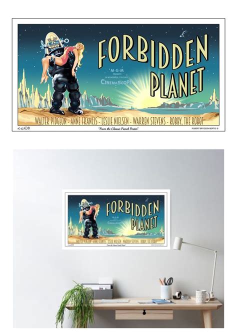 "Forbidden Planet, original new design poster" Poster for Sale by Brydson-Art | Forbidden planet ...