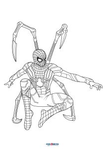 Coloriages Iron Spiderman Coloriages Gratuits à Imprimer