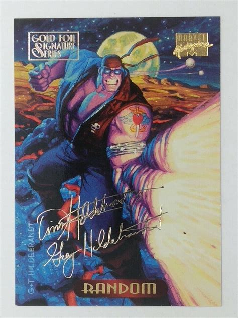 1994 Marvel Masterpieces Gold Foil Signature Series Random 97 EBay