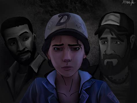 Lee, Clem, and Kenny ~ really proud of this fan art I Drew : r ...